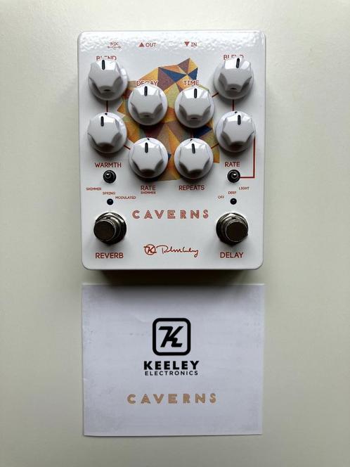 KEELEY - CAVERNS DELAY/ REVERB V2, Muziek en Instrumenten, Effecten, Zo goed als nieuw, Reverb, Ophalen of Verzenden