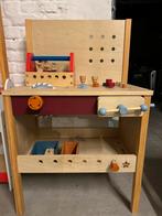 Houten kinder werkbank met toebehoren, Ophalen, Gebruikt, Meubelstuk of Keukentje