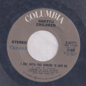 Ghetto Children - I just find someone to love me - Soul beschikbaar voor biedingen