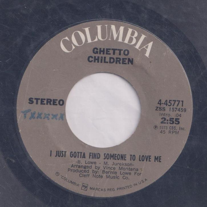 Ghetto Children - I just find someone to love me - Soul, Cd's en Dvd's, Vinyl Singles, Gebruikt, Single, R&B en Soul, 7 inch, Ophalen of Verzenden