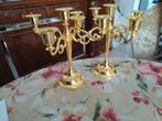 Gouden kandelaar, Antiek en Kunst, Ophalen of Verzenden, Goud