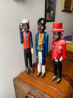 3 Afrikaanse mannen., Antiek en Kunst, Kunst | Beelden en Houtsnijwerken, Ophalen of Verzenden