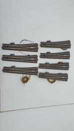 Trix 62711 C-rails 7 slanke wissels waarvan 6 met motor, Hobby en Vrije tijd, Gebruikt, Gelijkstroom, Trix, Rails