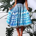 Feestelijke rok themafeest Ibiza Boho beach recycled 1 size, Rok The Party!, Ophalen of Verzenden, Maat 36 (S)