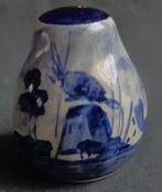 DELFTS BLAUW zoutvaatje pepervaatje H6xO5cm HAND PAINTED, Verzenden, Zo goed als nieuw