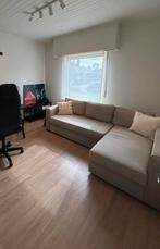 Slaapbank / Hoekbank Ikea Manstad beige met opbergruimte, Huis en Inrichting, Slaapkamer | Slaapbanken, Ophalen, Gebruikt, Beige