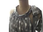 Prachtige zijde top, INC Woman, maat 20W (48/50), INC Woman, Zo goed als nieuw, Grijs, Shirt of Top