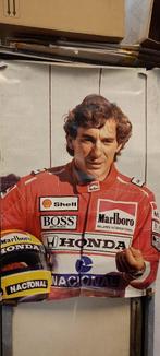 Poster vintage ayrton senna  1mx 70cm, Utilisé, Enlèvement ou Envoi, Voitures