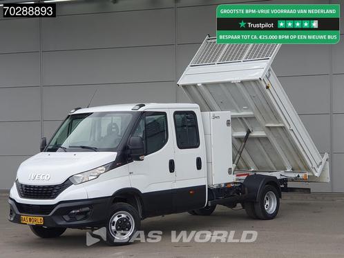 Iveco Daily 35C16 3.0L Open Laadbak met Kist Dubbel Cabine D, Auto's, Bestelwagens en Lichte vracht, Bedrijf, Te koop, Airconditioning