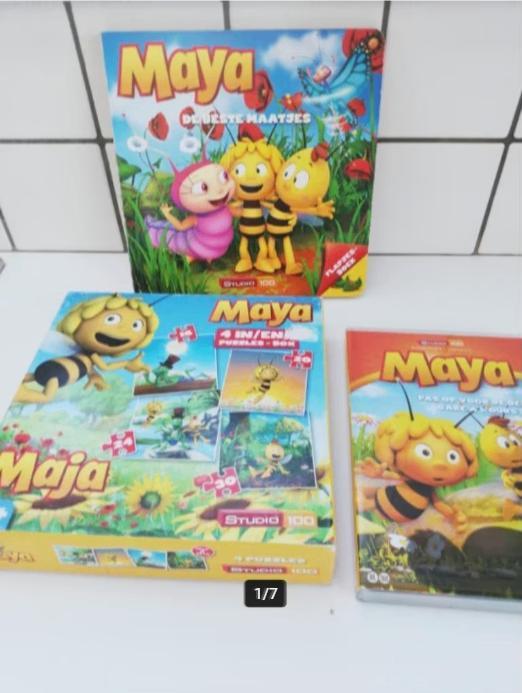 maya de bij  DVD - Boekje - puzzel, Kinderen en Baby's, Speelgoed | Kinderpuzzels, Ophalen of Verzenden