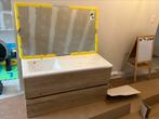 Badkamer meubel spiegel en lavabo en verlichting  120cm, Enlèvement ou Envoi, Neuf