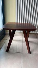 Modern eiken bijzettafeltje, Minder dan 55 cm, Gebruikt, Vierkant, Hout