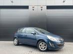 Opel Corsa 1.2 Essence climatisé Euro5 A Carnet Contrôle Ok, Auto's, Opel, Euro 5, Zwart, Blauw, Leder en Stof