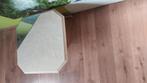 marmeren bijzet tafeltje met glas 58 op 58 op 32, Huis en Inrichting, Tafels | Salontafels, Ophalen, 50 tot 100 cm, Vierkant, 50 tot 100 cm