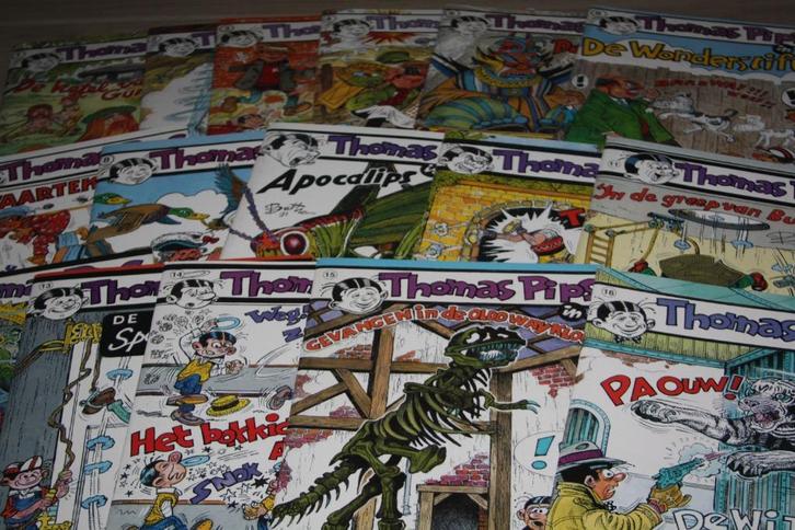 Thomas Pips 1 tot en met 16 (15 x gesigneerd op nummer) Buth, Boeken, Stripverhalen, Nieuw, Complete serie of reeks, Ophalen of Verzenden
