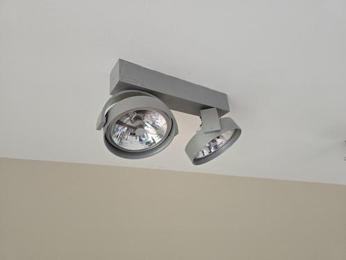 5x Delta Light Rand 211 alu grijs design spots te koop, Huis en Inrichting, Lampen | Spots, Zo goed als nieuw, Plafondspot of Wandspot