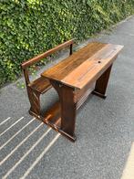 Antiek massief schoolbankje, Antiek en Kunst, Ophalen