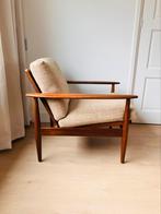 Schitterende vintage Deens design fauteuil, Huis en Inrichting, Ophalen, Hout, Minder dan 75 cm, Vintage
