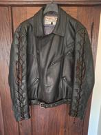 Damen retro leren motorvest 52, Motoren, Ophalen of Verzenden