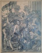 Originele potloodtekening - 19de eeuw, Ophalen of Verzenden