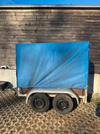 Ongeremde dubbel asser met huif. Werk aan, Auto diversen, Aanhangers en Bagagewagens, Ophalen, Gebruikt