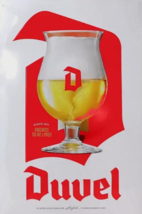 Reclamebord vintage Duvel (6) - mancave poolhouse nieuw, Verzamelen, Biermerken, Nieuw, Duvel, Ophalen of Verzenden