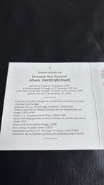 Kanunnik Vandenberghe 1900 - 2000, Verzamelen, Verzenden, Bidprentje