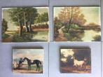 4 rustieke schilderijen., Ophalen