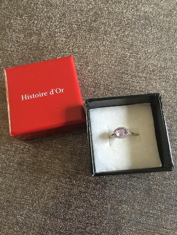 Bague or blanc, diamants et améthyste beschikbaar voor biedingen