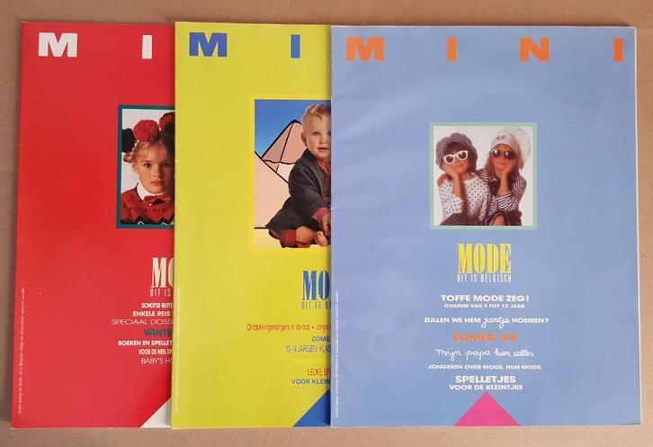 3 MINI Mode Dit is Belgisch 1988-1989, Boeken, Tijdschriften en Kranten, Gelezen, Overige typen, Verzenden