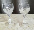 Vintage 2 likeurglazen Cristal d'Arques - Durand Chenonceaux, Ophalen of Verzenden