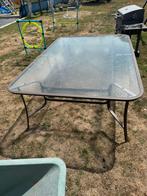 Grote glazen tuin tafel, Tuin en Terras, Tuintafels, Ophalen