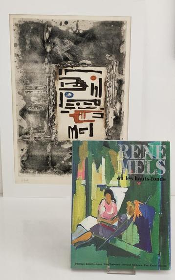 RENE MELS/LITHOGRAFIE (groot formaat) + BOEK beschikbaar voor biedingen