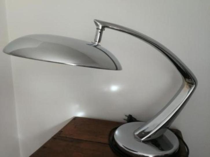 Lampe Boomerang Chrome, Fase Spain, Huis en Inrichting, Lampen | Tafellampen, Gebruikt, Minder dan 50 cm, Metaal, Ophalen