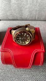 Swiss Legend Gold Brown Neptune Uurwerk 53mm, Handtassen en Accessoires, Horloges | Heren, Overige merken, Overige materialen