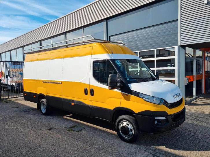Iveco Daily 50C17 L4H2 MAXI/ Airco/ Navi/ Imperiaal/ Trekhaa, Auto's, Bestelwagens en Lichte vracht, Bedrijf, Te koop, ABS, Achteruitrijcamera