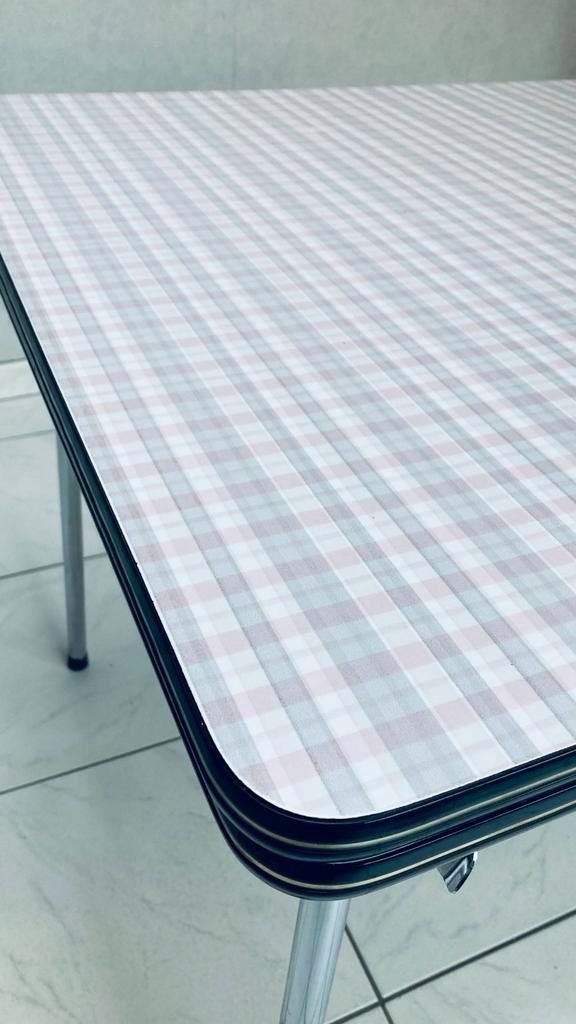 Vintage uitschuifbare formica eettafel, Huis en Inrichting, Tafels | Eettafels, Ophalen