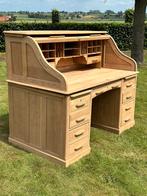 Oud bureau in eik jaren 1930 cm, Antiek en Kunst, Ophalen of Verzenden