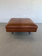 1x Montis Axel Voetenbank Rancholeder - Castanya, Gebruikt, Vierkant, Metaal, 75 tot 100 cm