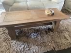 Rustieke tweedehands houten salontafel, Ophalen, Zo goed als nieuw, Rechthoekig, Eikenhout