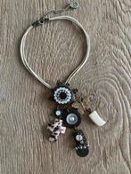 BIBI Bijoux halsketting, Handtassen en Accessoires, Kettingen, Ophalen of Verzenden, Zo goed als nieuw, Bruin, Met kristal