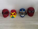 4 maskers - Spider-man / Iron Man / Power Ranger, Enlèvement ou Envoi, Comme neuf