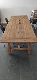 Houten pastorij tafel 270 cm x 100 cm, Landelijk, Enlèvement, Utilisé, 50 à 100 cm