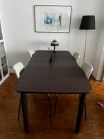 Table à manger extensible IKEA Strandtorp avec 4 chaises, Comme neuf, Rectangulaire