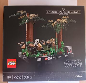 75353 LEGO STAR WARS Endor speederachtervolging diorama beschikbaar voor biedingen