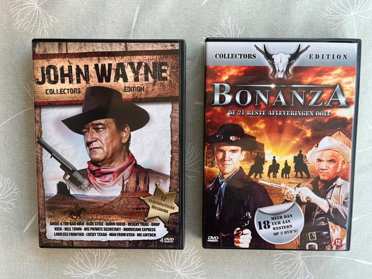 7 DVD Gift pack John Wayne en Bonanza, Cd's en Dvd's, Dvd's | Klassiekers, Zo goed als nieuw, Thrillers en Misdaad, 1960 tot 1980