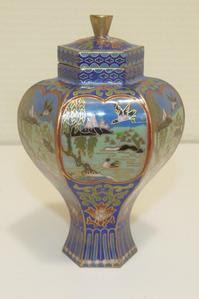 Cloisonné vaasje [1781A], Antiek en Kunst, Antiek | Vazen, Ophalen of Verzenden