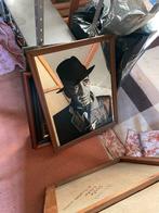 Antieke fotospiegel van humphrey Bogart, Antiek en Kunst, Ophalen, Minder dan 50 cm, Minder dan 100 cm