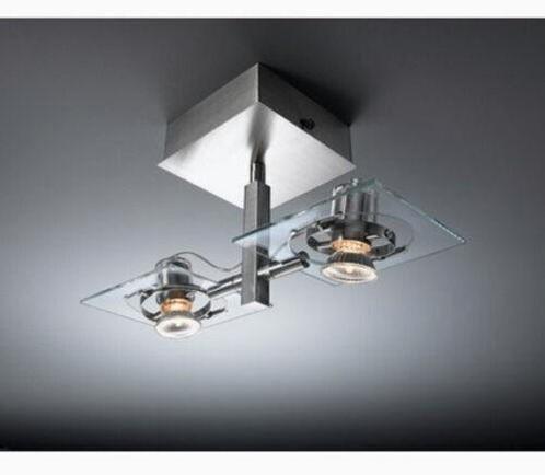 6 stuks dubbele spot GU10 Ikea Fuga in goede staat, Huis en Inrichting, Lampen | Spots, Zo goed als nieuw, Glas, Ophalen