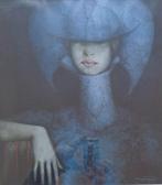 JEF VAN TUERENHOUT / FIGURATIE / KLEUROFFSET / 45x41cm KADER, Ophalen of Verzenden